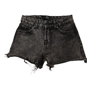 7 for all mankind black denim, girls size 7